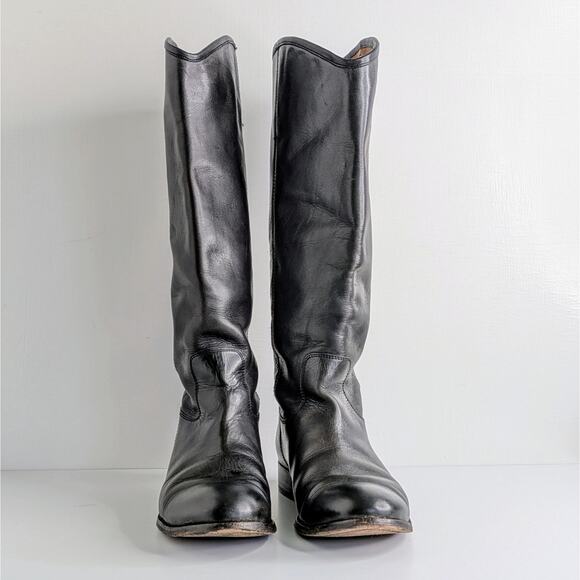 Frye Boots Melissa Button 2 75477 Womens 8 Black Tall Knee High Riding Extended - Picture 5 of 16